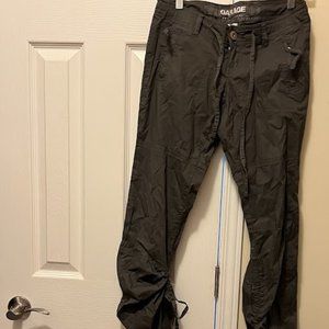 GARAGE collection vintage lowrise cargo track grey pants (pants size 3)